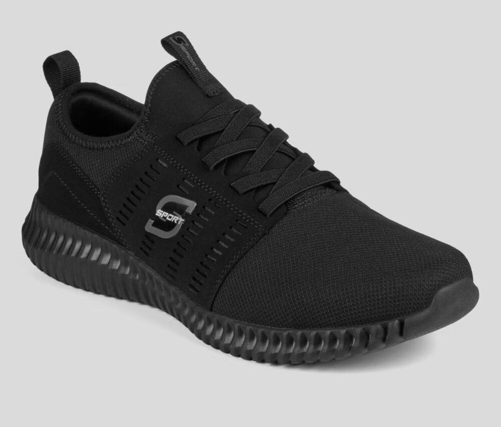 S Sport By Skechers Men Brennen 2.0 Sneakers - Black-Size 11